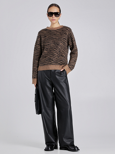 брюки кожаные Max Mara ZANTE