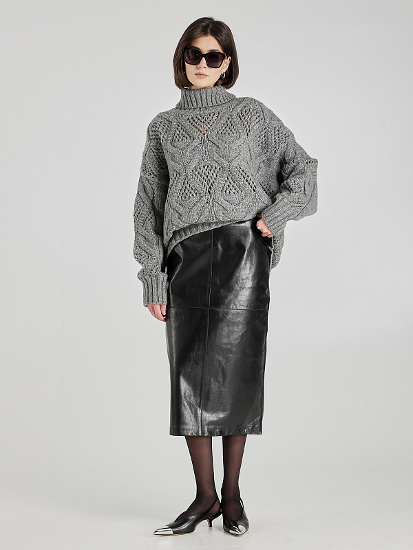 Max Mara юбка кожаная BAIRO