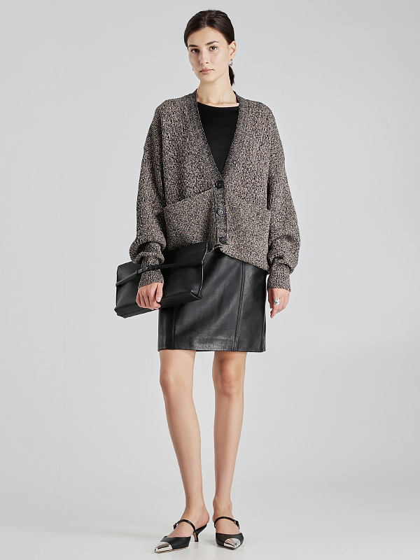 Max Mara юбка кожаная FENNEC