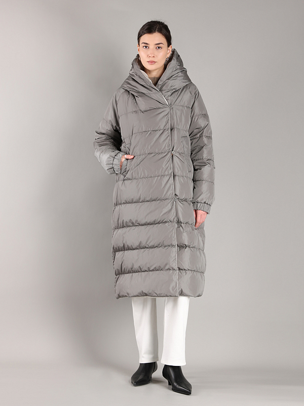 пуховик Max Mara SVEVA цвет серый