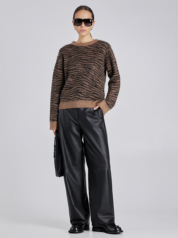 Max Mara брюки кожаные ZANTE