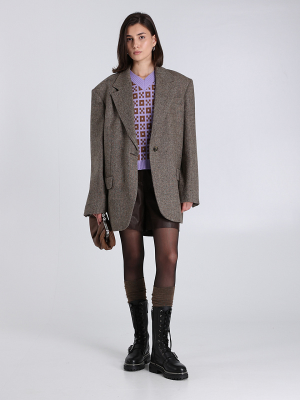 Max Mara Weekend шорты кожаные BIELLA