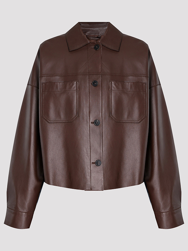 Max Mara Weekend рубашка кожаная BUONO