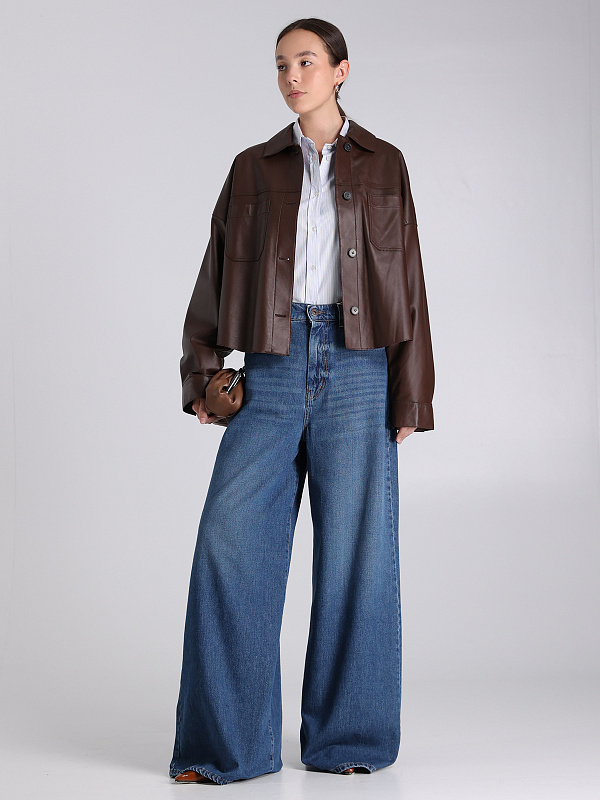 Max Mara Weekend рубашка кожаная BUONO