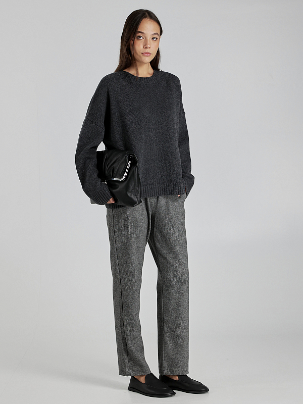 брюки Max Mara Weekend CORDOBA цвет темно-серый