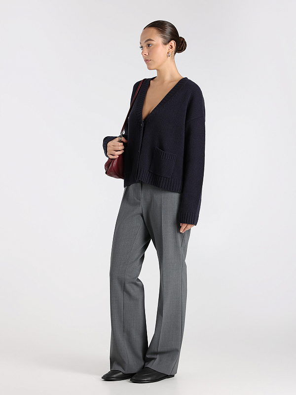 брюки Max Mara Weekend ESTASI цвет серый