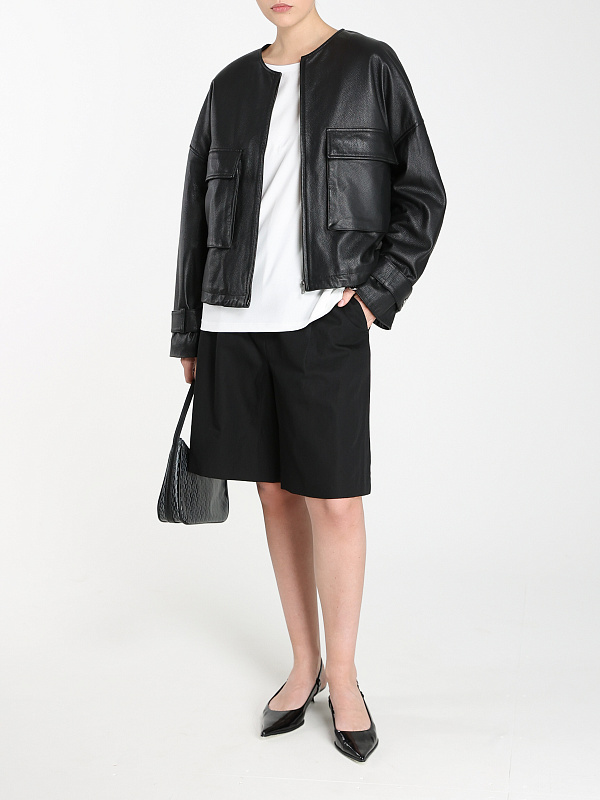 Max Mara Weekend куртка кожаная TEVERE