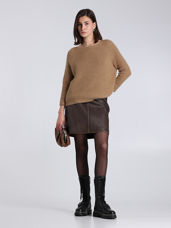 Max Mara Weekend юбка кожаная ZELIA