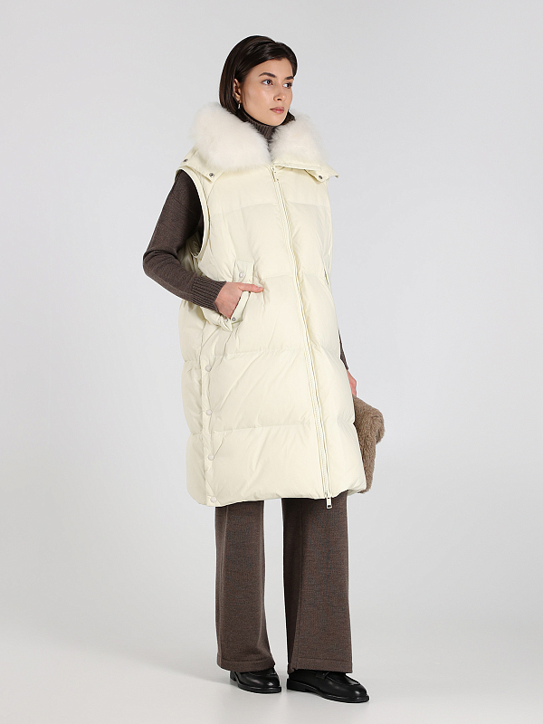 Yves Salomon пуховик 23WFM06000M07W