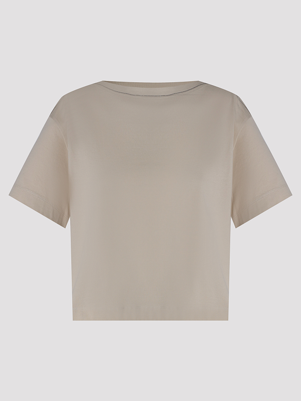 футболка Brunello Cucinelli M0T81FO310 цвет светло-бежевый