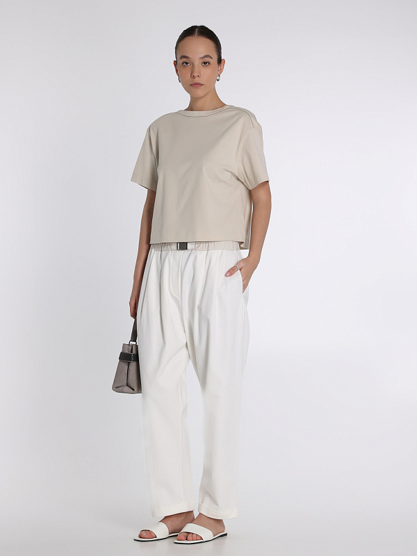 футболка Brunello Cucinelli M0T81FO310 цвет светло-бежевый