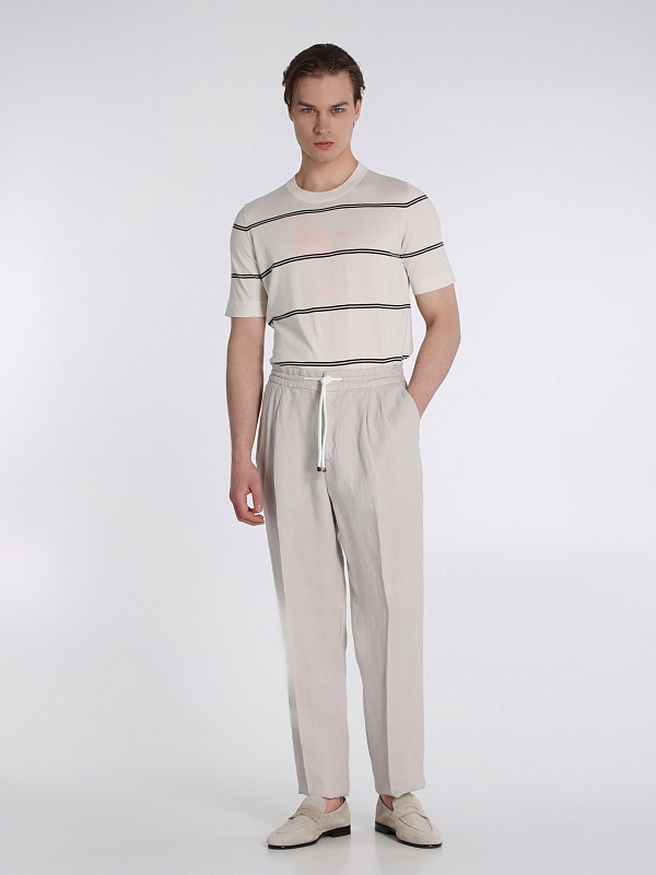 Brunello Cucinelli брюки на кулисе M243DE1710