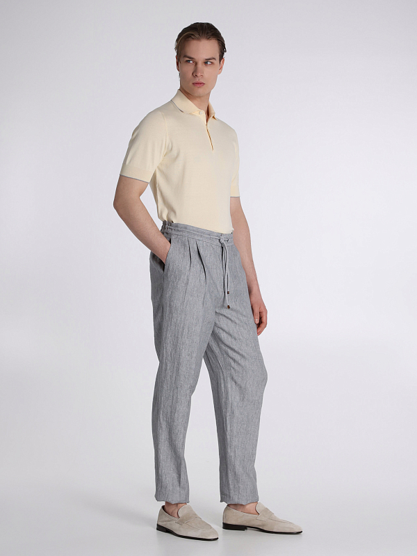 Brunello Cucinelli брюки на кулисе MH250E1710