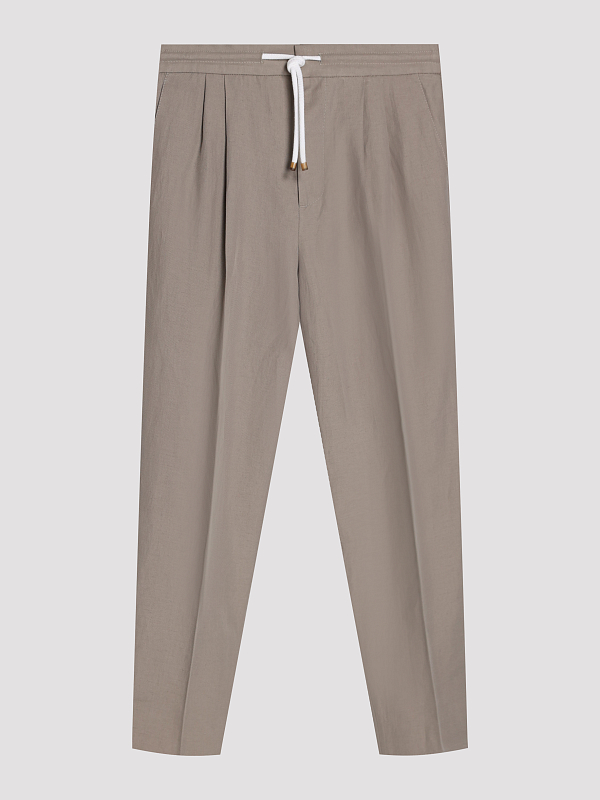 Brunello Cucinelli брюки на кулисе MH255E1710