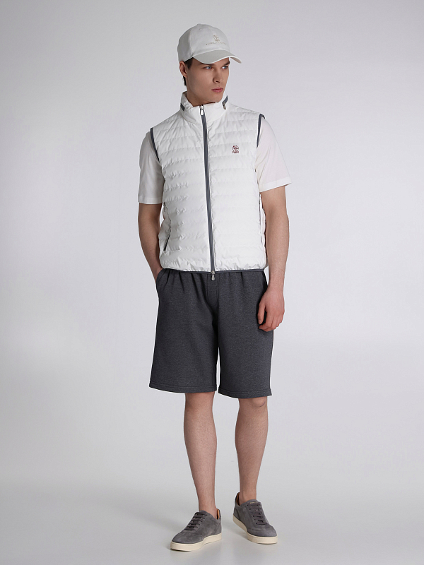 Brunello Cucinelli жилет пуховый MM49A7460G