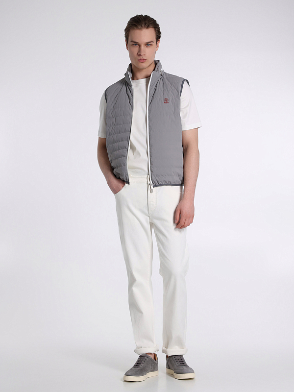 Brunello Cucinelli жилет пуховый MM49A7460G
