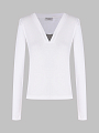 Brunello Cucinelli лонгслив M0TC8EL682 белый