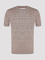 Brunello Cucinelli футболка M2L00340 кофейный меланж