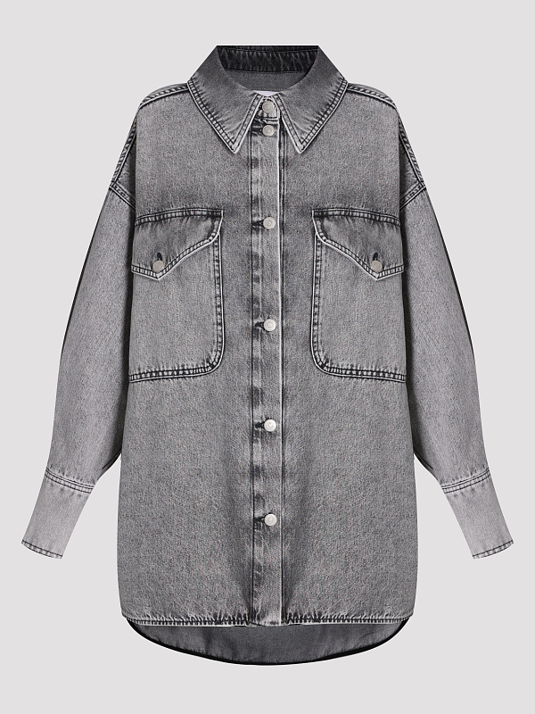 Erika Cavallini рубашка джинсовая P5SW61