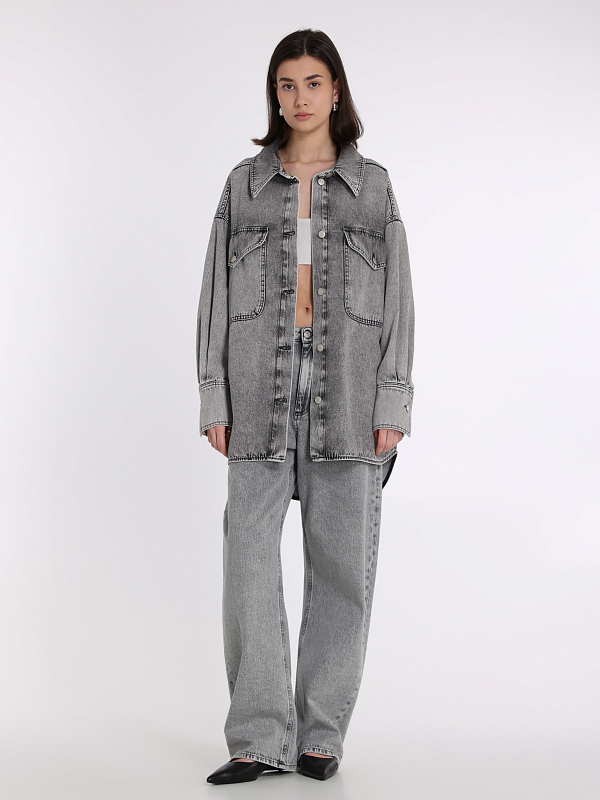 Erika Cavallini рубашка джинсовая P5SW61