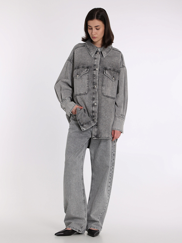 Erika Cavallini рубашка джинсовая P5SW61