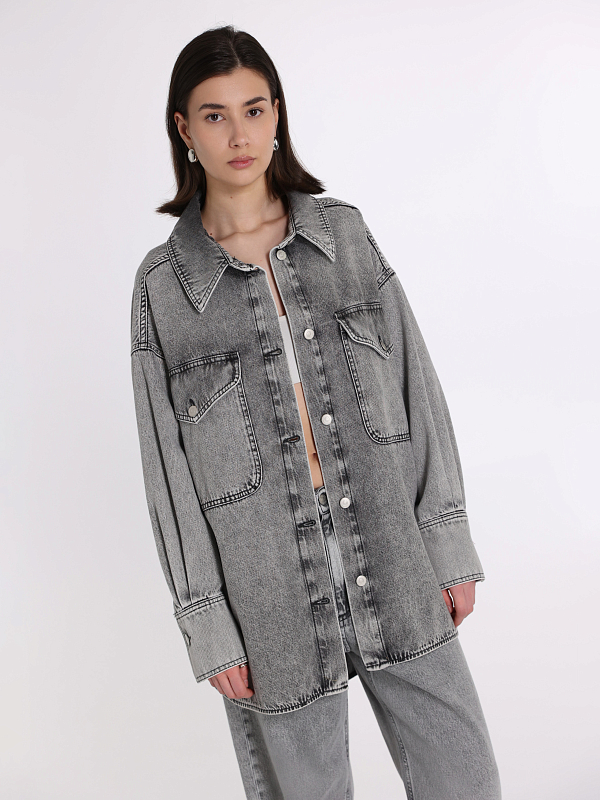 Erika Cavallini рубашка джинсовая P5SW61