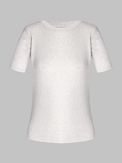 футболка LOULOU STUDIO AVALYNGREYMELANGE