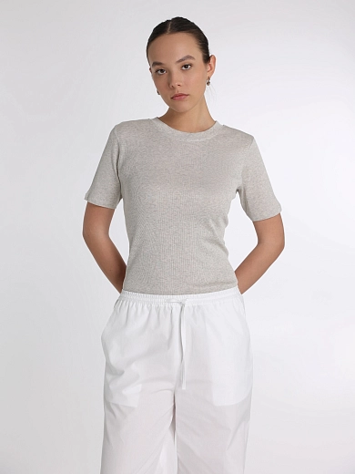 футболка LOULOU STUDIO AVALYNGREYMELANGE