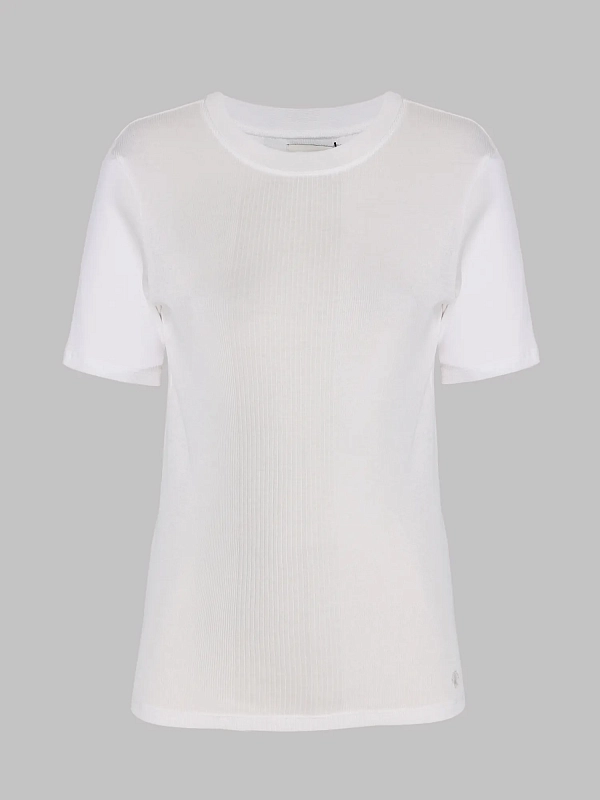 LOULOU STUDIO футболка AVALYNWHITE