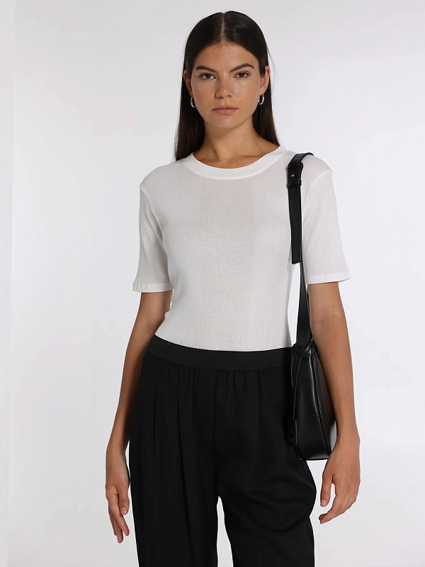 LOULOU STUDIO футболка AVALYNWHITE