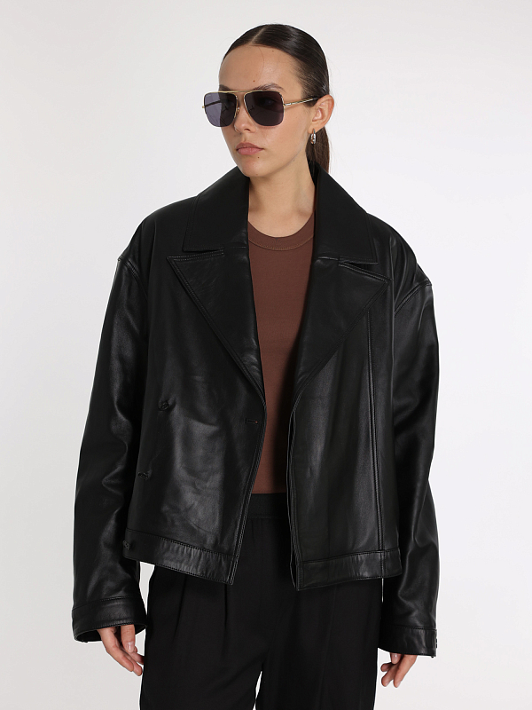 LOULOU STUDIO куртка кожаная KAIPAN