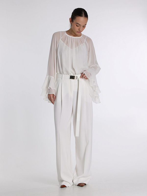 брюки Max Mara NEOTTIA цвет белый