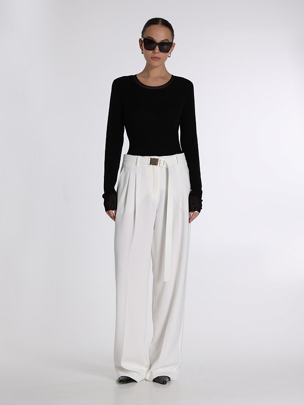 брюки Max Mara NEOTTIA цвет белый