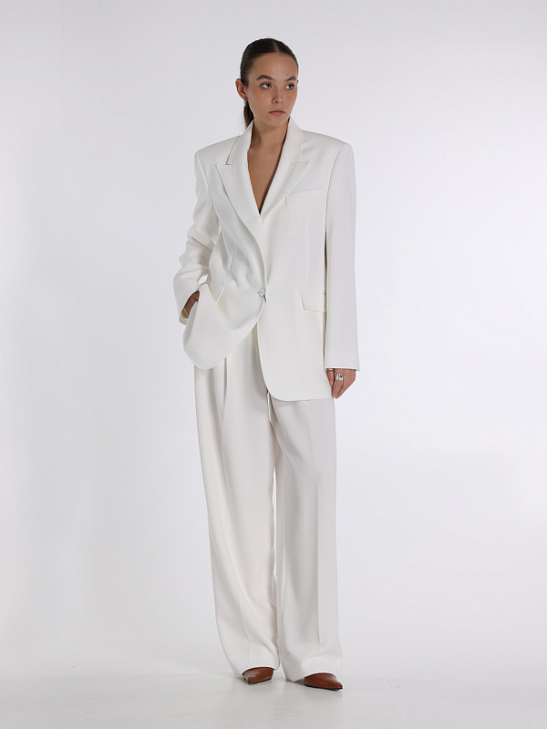 брюки Max Mara NEOTTIA цвет белый