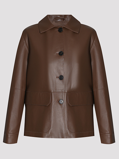 жакет кожаный Max Mara Weekend KAYA