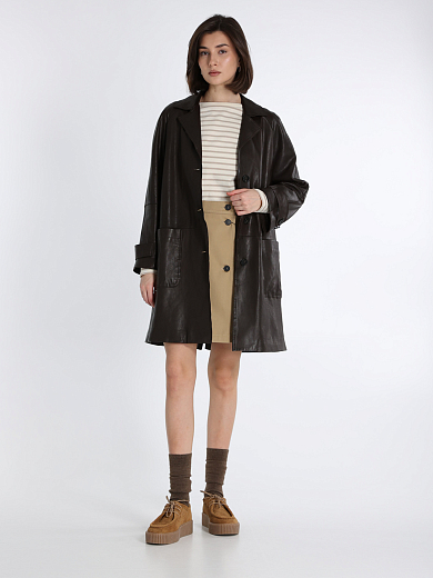 тренч кожаный Max Mara Weekend PETRA