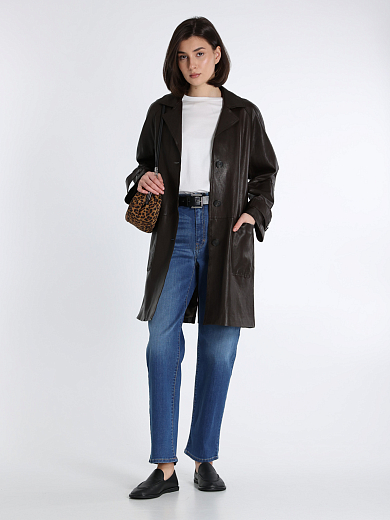 тренч кожаный Max Mara Weekend PETRA