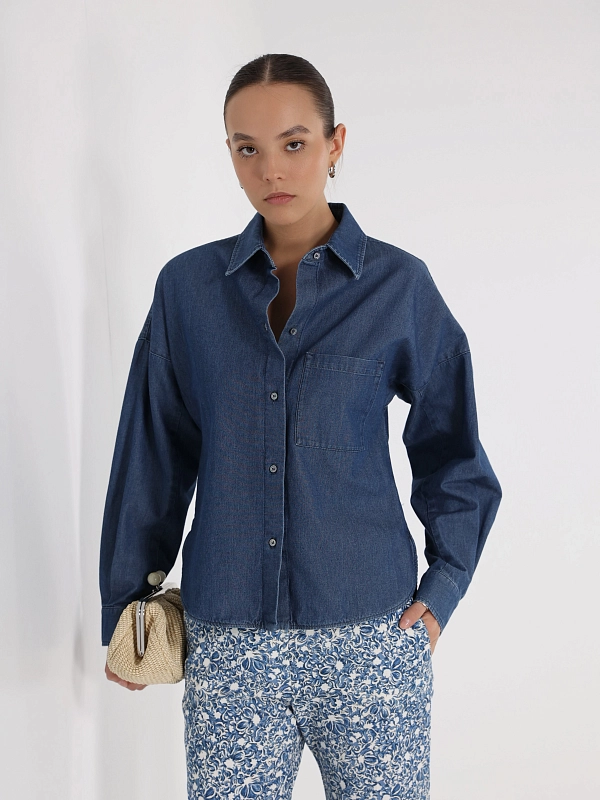 Max Mara Weekend рубашка джинсовая NETTARE