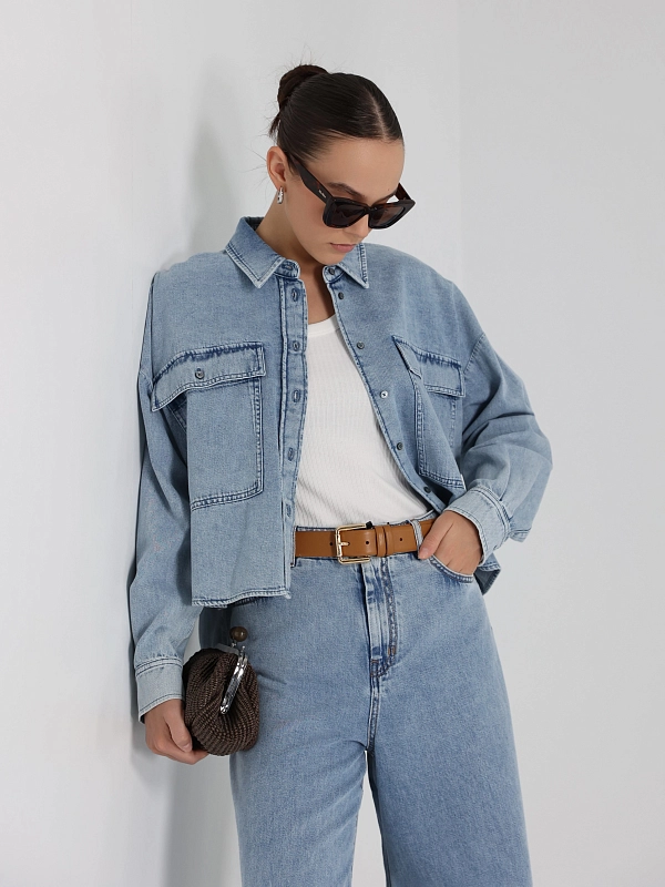 Max Mara Weekend рубашка джинсовая ZEMIRA