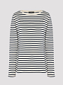 Max Mara Weekend лонгслив ERASMO молочный черная полоска