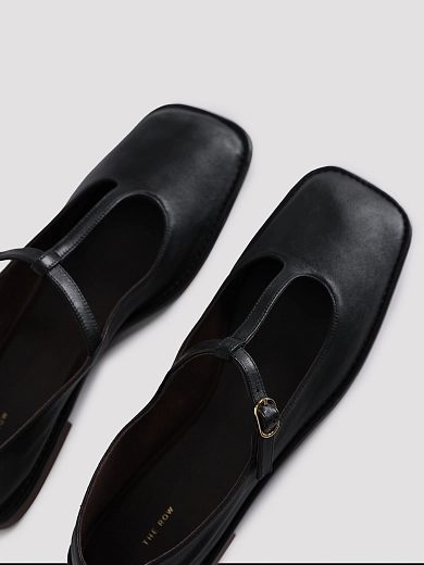 балетки The Row F1599SL3BLK