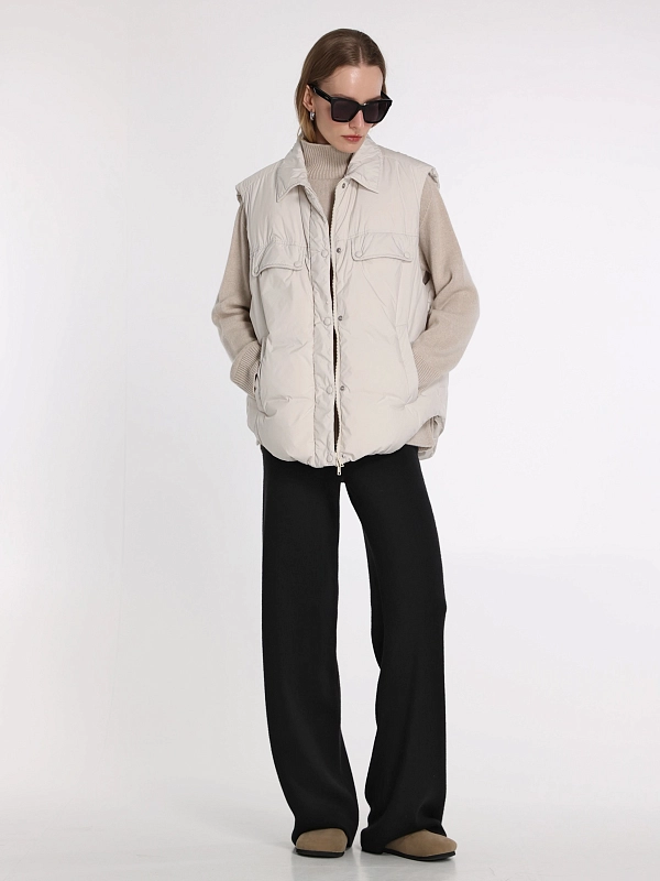 Yves Salomon жилет пуховый 25EFG02274K34W