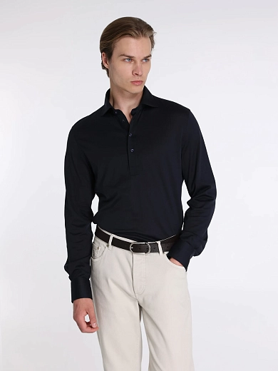 поло лонгслив Brunello Cucinelli MH8363914