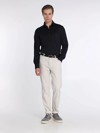 поло лонгслив Brunello Cucinelli MH8363914