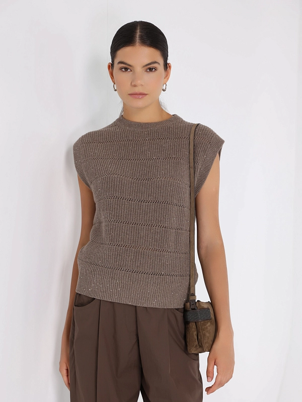 Brunello Cucinelli жилет трикотажный MBM738210P