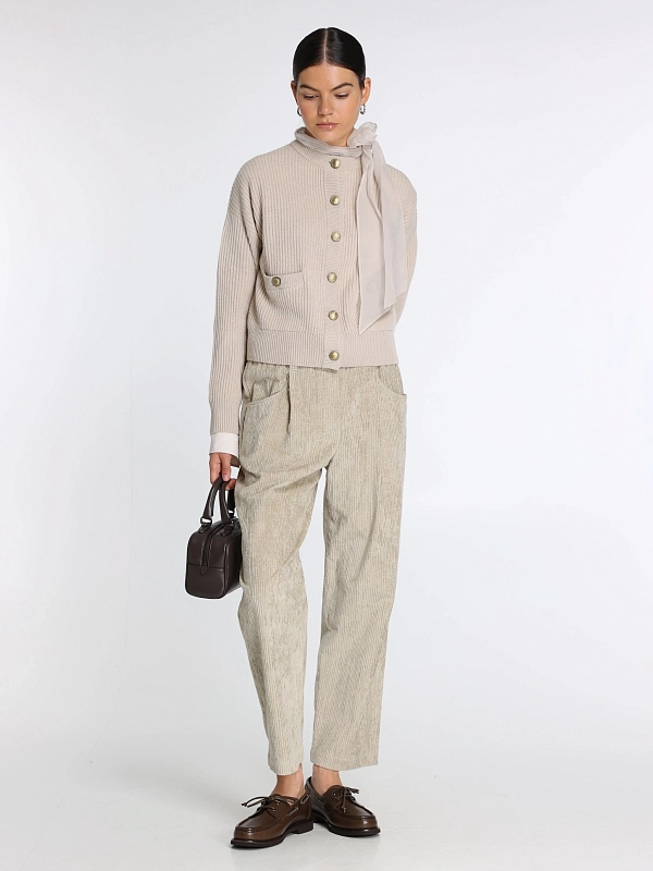 Brunello Cucinelli брюки вельветовые MD574P8773