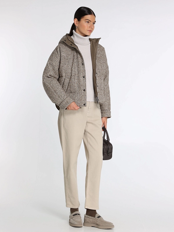 Brunello Cucinelli пуховик короткий MG5307729