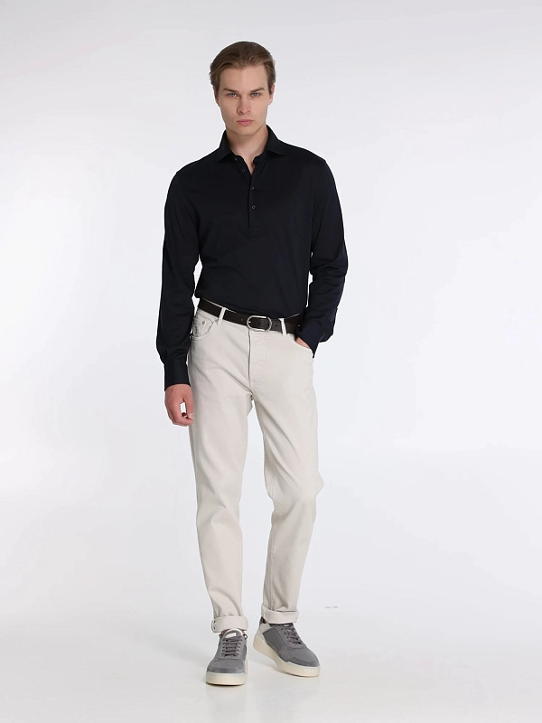 Brunello Cucinelli поло лонгслив MH8363914