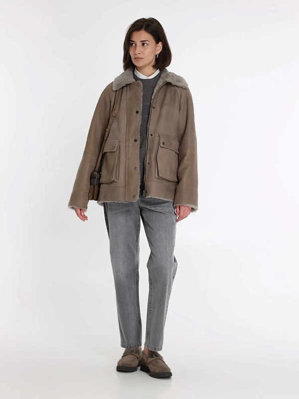 Brunello Cucinelli дубленка MPMBP7911