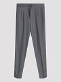Brunello Cucinelli брюки на кулисе ME226E1710 серый